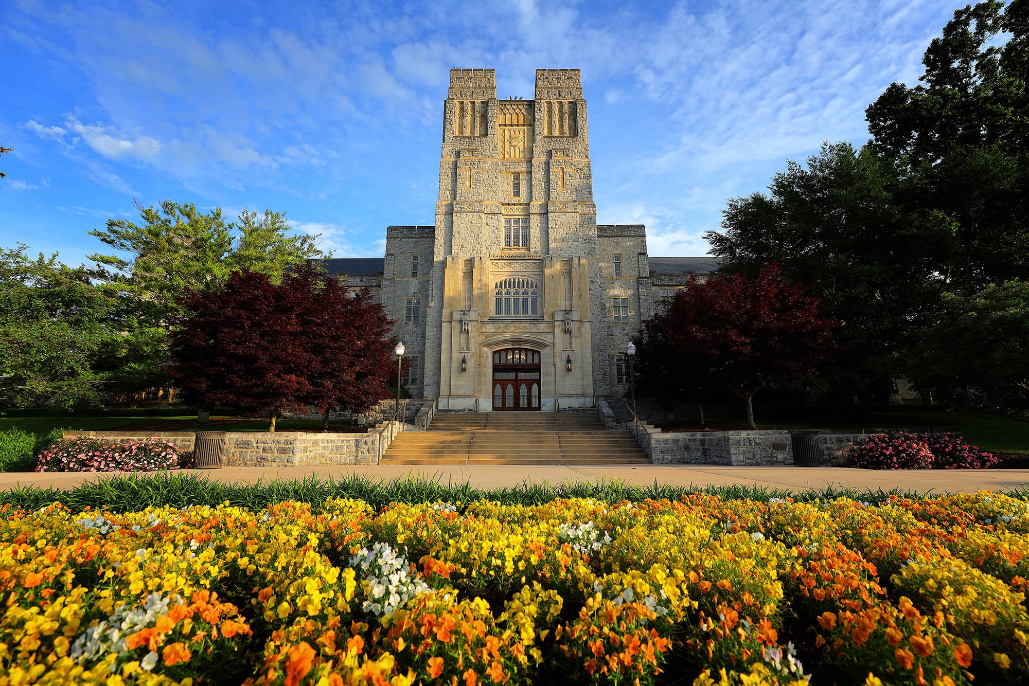 Exterior picture of Burruss Hall